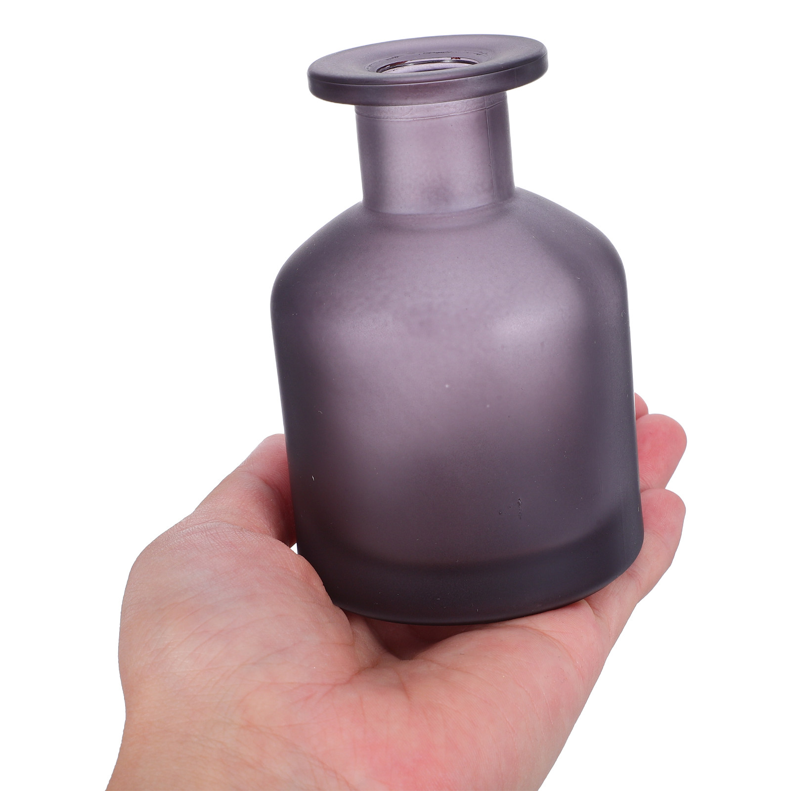 Reusable Bottle - ขวดแก้วสำหรับใส่ก้านไม้หอม 2 ชิ้น สีเทาเข้ม ภาชนะเปล่าสำหรับอโรมาเธอราพี สามารถเติมซ้ำได้