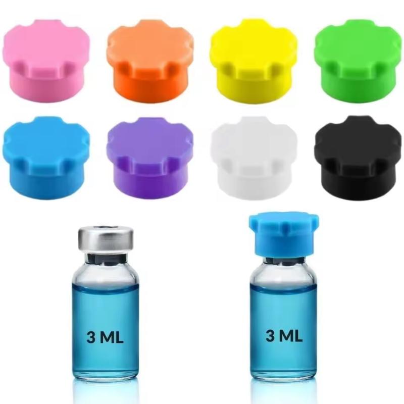 Reusable Bottle - 8 ชิ้น ฝาซิลิโคนสำหรับขวดแก้ว ป้องกันการลื่น ใช้ซ้ำได้ ป้องกันการรั่วซึม