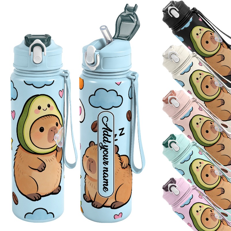 ขวดน้ำกีฬาแบบใช้ซ้ำได้ 750 มล. - Reusable Straw บทวิจารณ์และราคา
