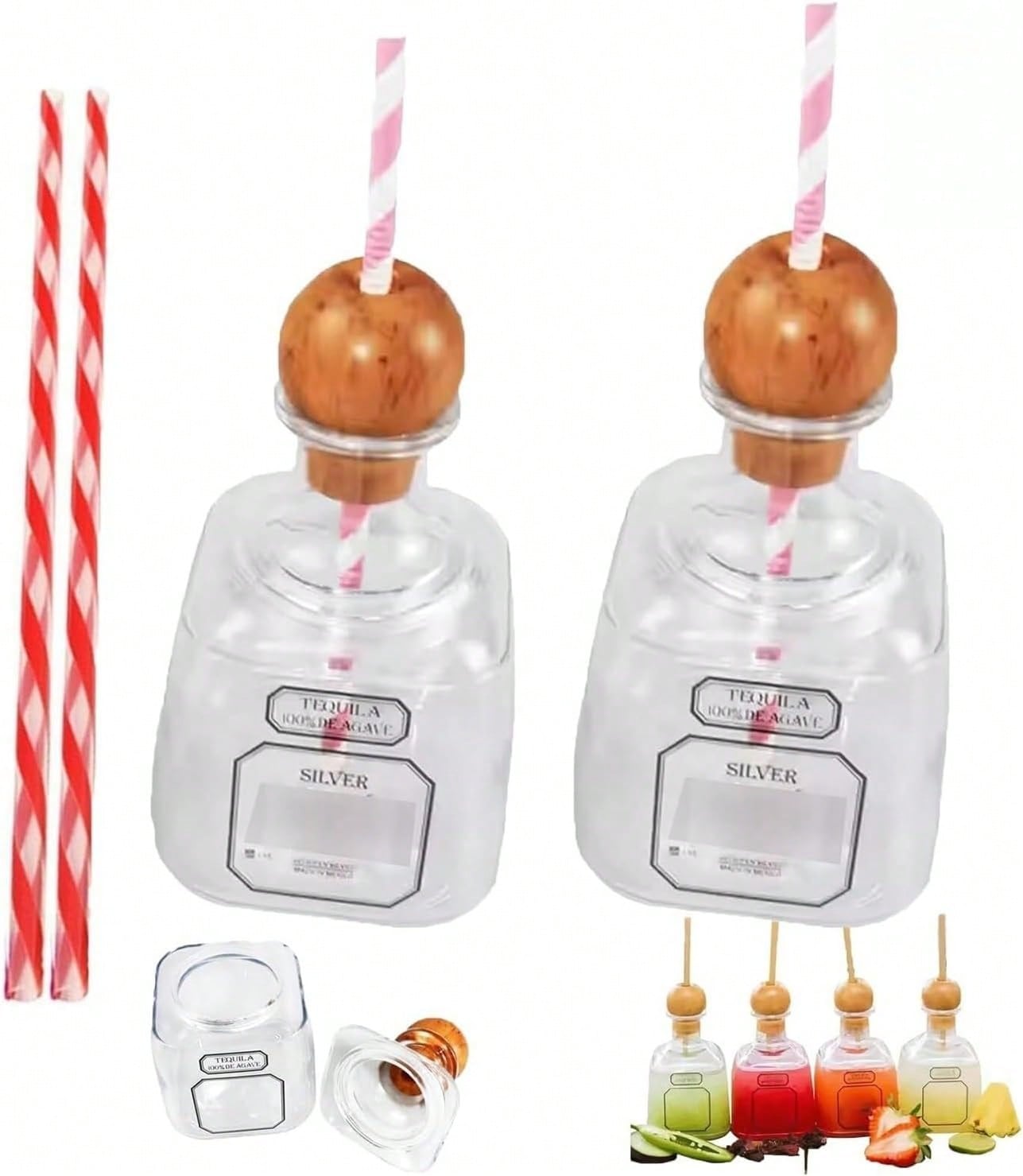 แก้วไวน์แบบใช้ซ้ำได้ 2 ใบ พร้อ - Reusable Straw บทวิจารณ์และราคา