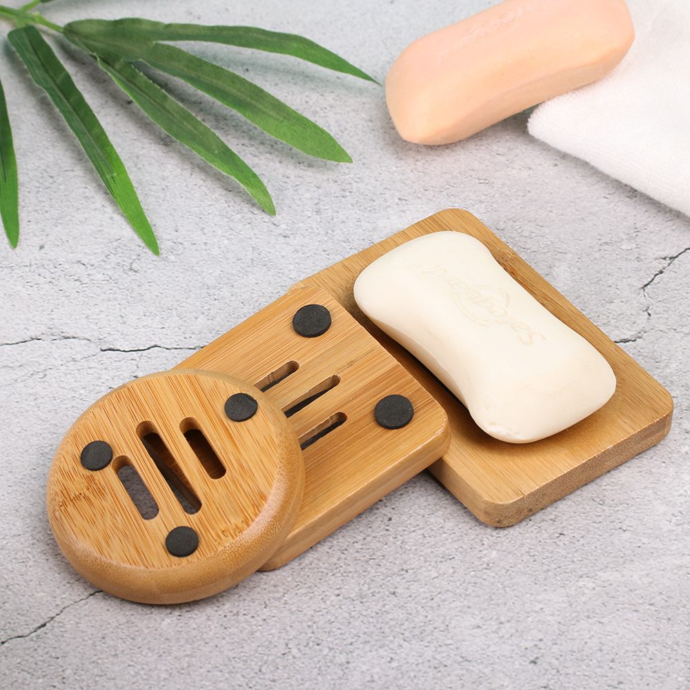 แบบพกพาไม้ถาดสบู่Drainerจานสบู - Bamboo Cutlery บทวิจารณ์และราคา