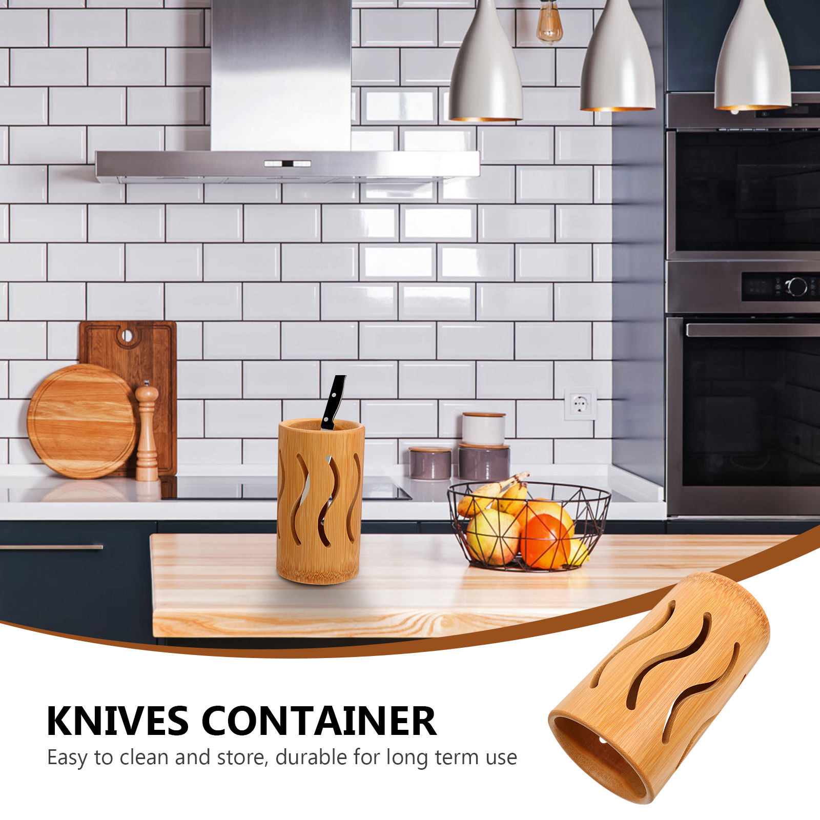 ที่เก็บช้อนส้อมไม้ไผ่ ความจุขน - Bamboo Cutlery บทวิจารณ์และราคา