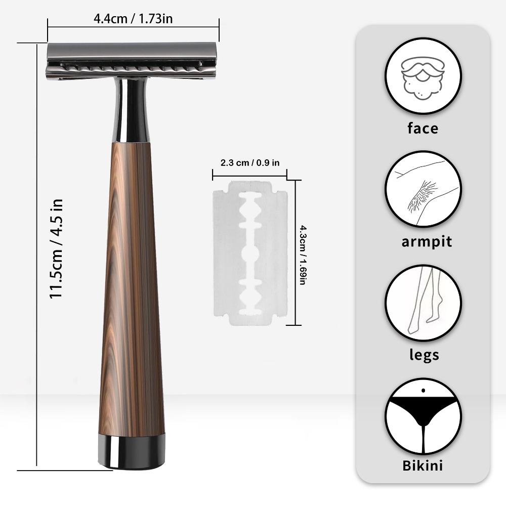 มีดโกนสองคมแบบขั้นสูง ด้ามจับไ - Safety Razor Handle บทวิจารณ์และราคา