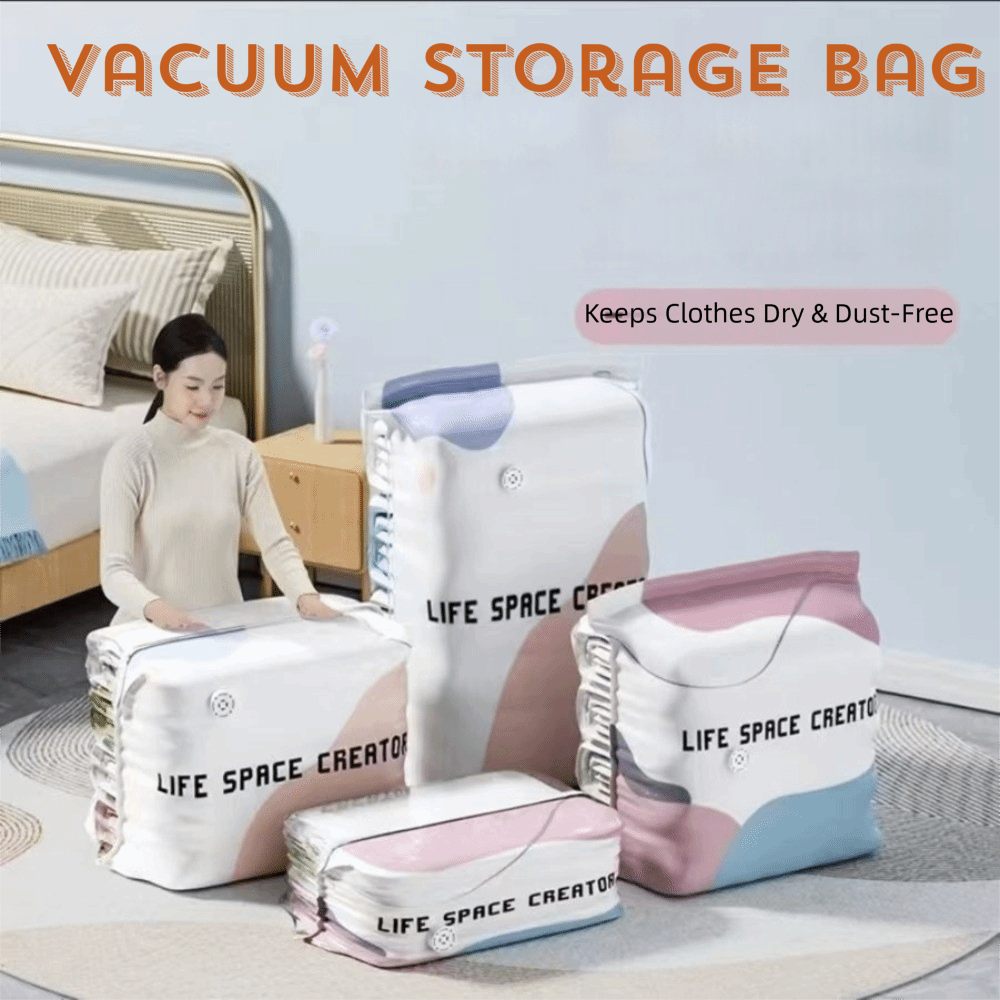 ถุงเก็บของสุญญากาศแบบกดและปิดผ - Reusable Bag บทวิจารณ์และราคา